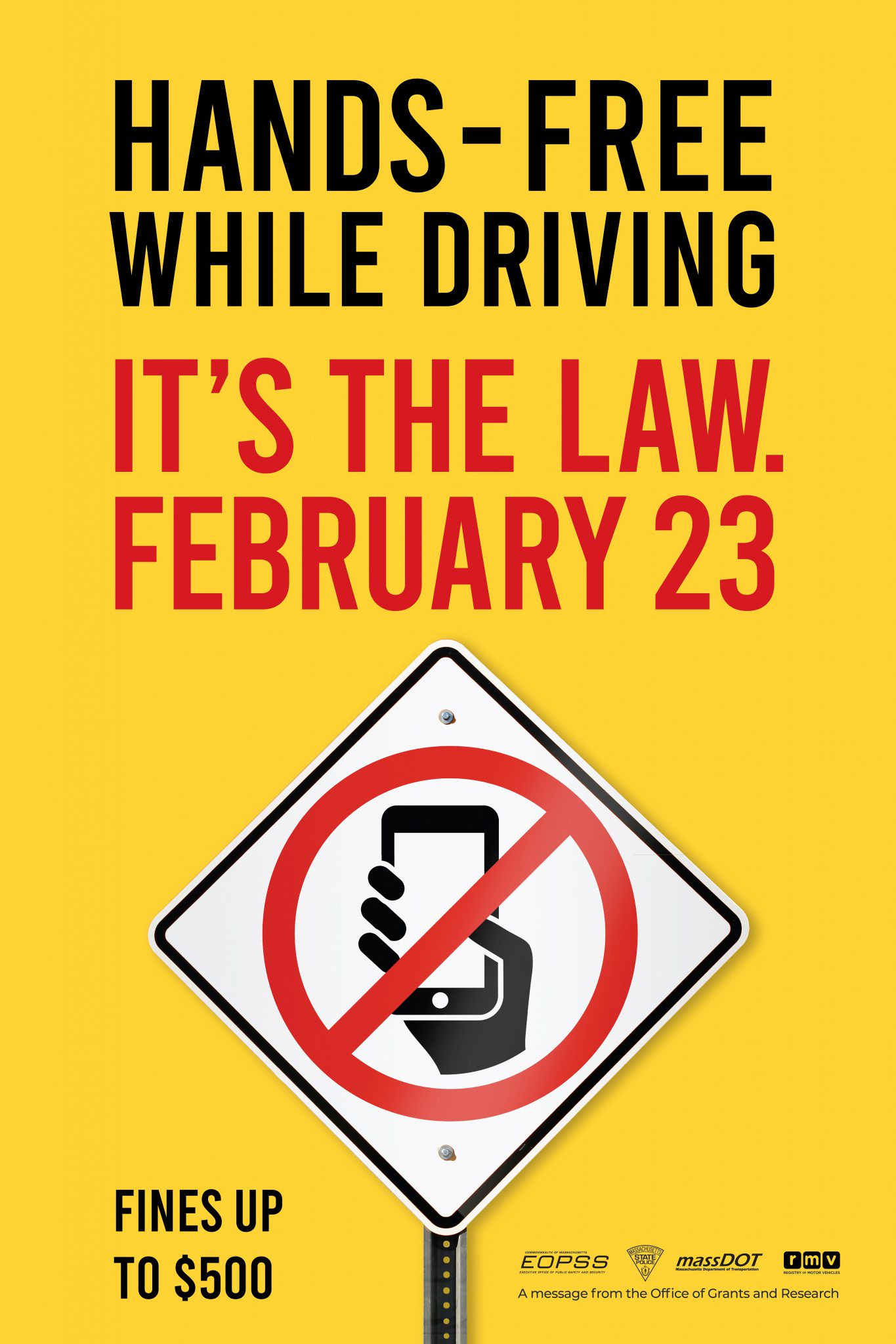 Reminder about the Hands Free Law!!! Northbridge MA Police Department